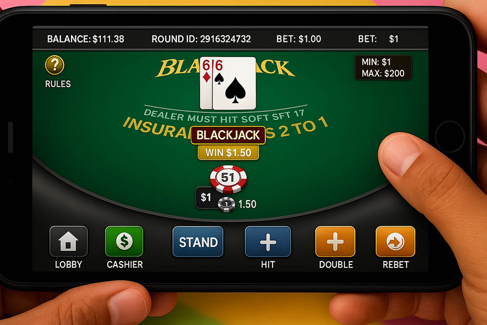 blackjack trực tuyến trên điện thoại di động