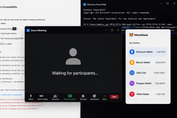 BlueNoroff Zoom Phishing Kit Profiles Crypto Wallets Before Malware Delivery