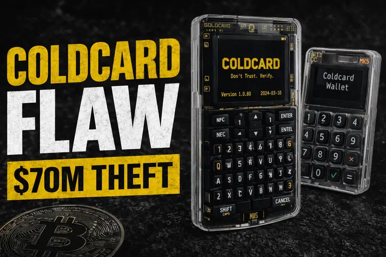 Coldcard Flaw Linked to $70M Bitcoin Sweep in 41 Minutes