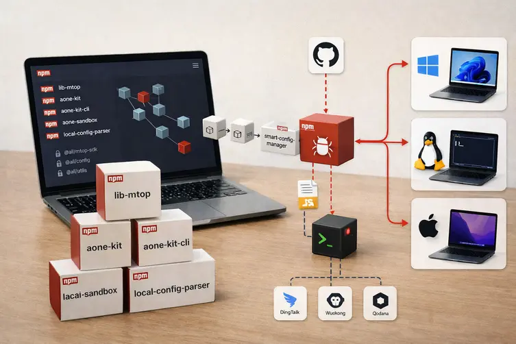 18 Malicious npm Packages Deliver Cross-Platform RAT to Alibaba Tool Users