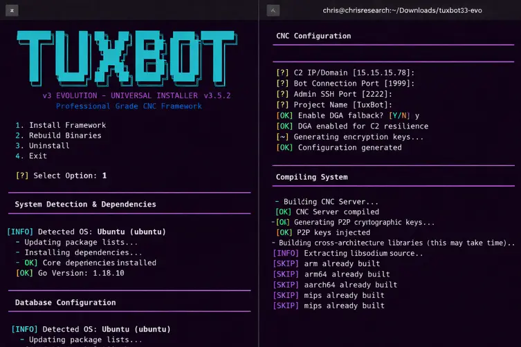 TuxBot v3 Evolution Shows Signs of LLM-Assisted IoT Botnet Development